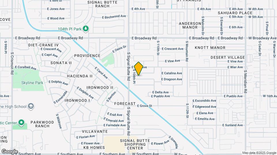 10846 E Dragoon Ave Map and Location Details