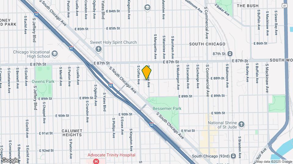 8802 S Saginaw Ave Map and Location Details