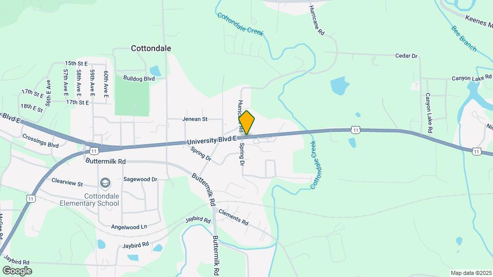 Cottondale Efficiency Apts Map and Location Details