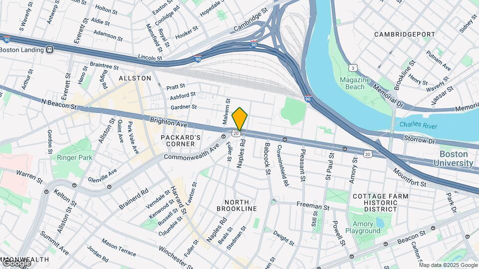 1084 Commonwealth Ave Map and Location Details