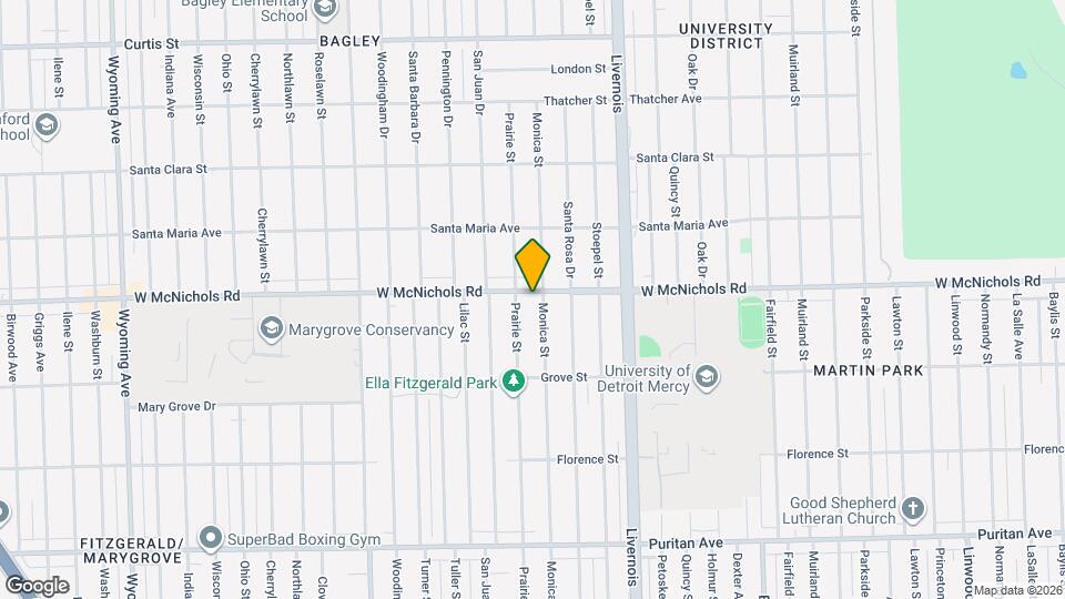 7329 W McNichols Rd Mapa y Detalles de la Ubicación