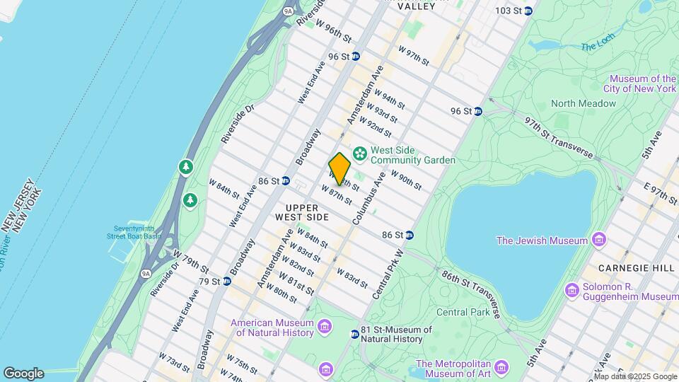 155 W 87th St Map and Location Details