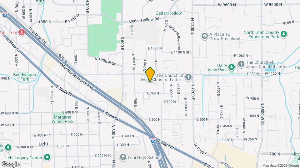 855 Whipple Dr Map and Location Details
