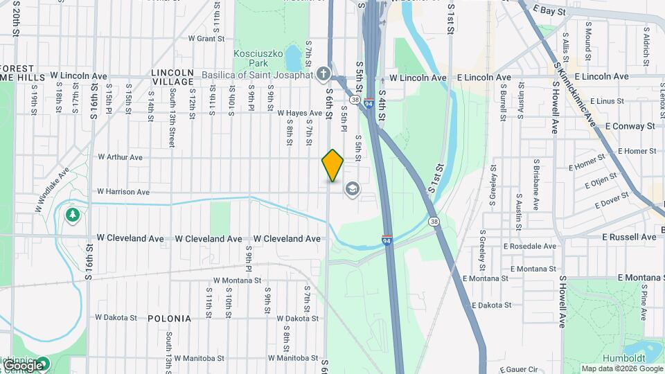 2558 S 6th St Map and Location Details