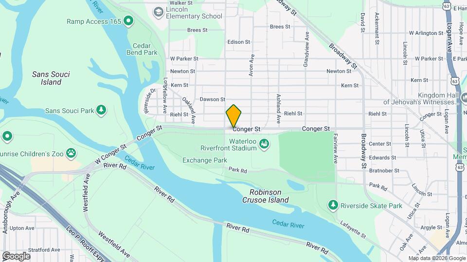 937 Conger St Map and Location Details