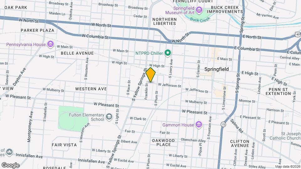 421 W Jefferson St Map and Location Details