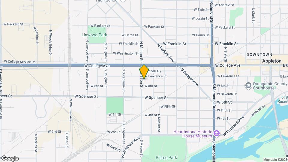 216 S Mason St Map and Location Details