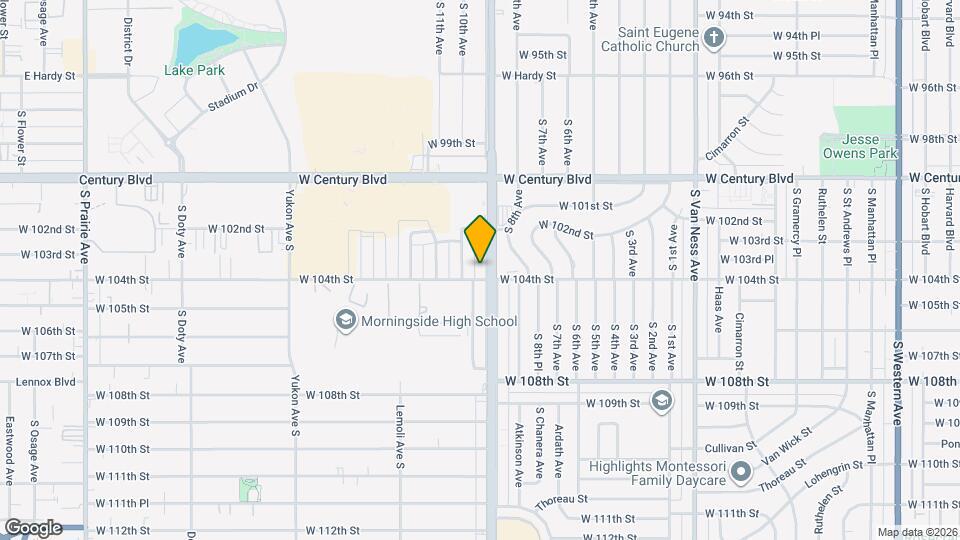 10235 Crenshaw Blvd Mapa y Detalles de la Ubicación