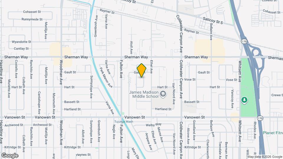 7035 Mary Ellen Ave Map and Location Details