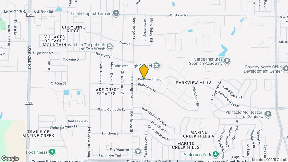 5817 Parkview Hills Ln Map and Location Details