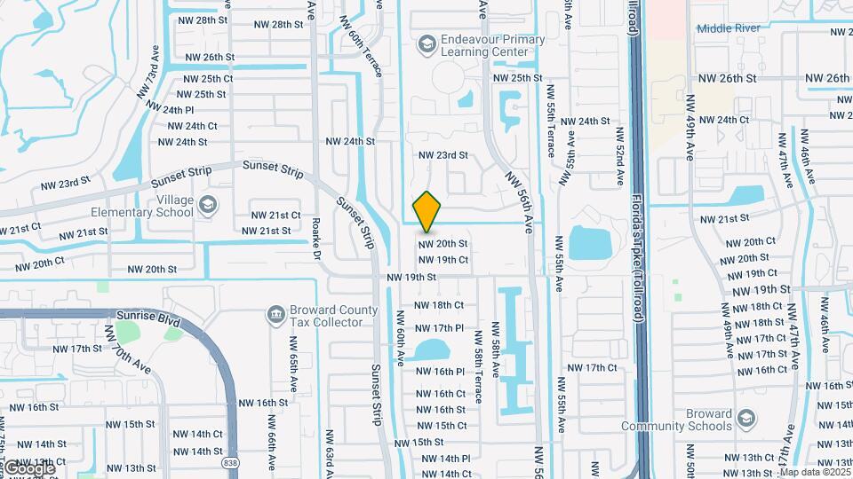5951 NW 20th St Map and Location Details