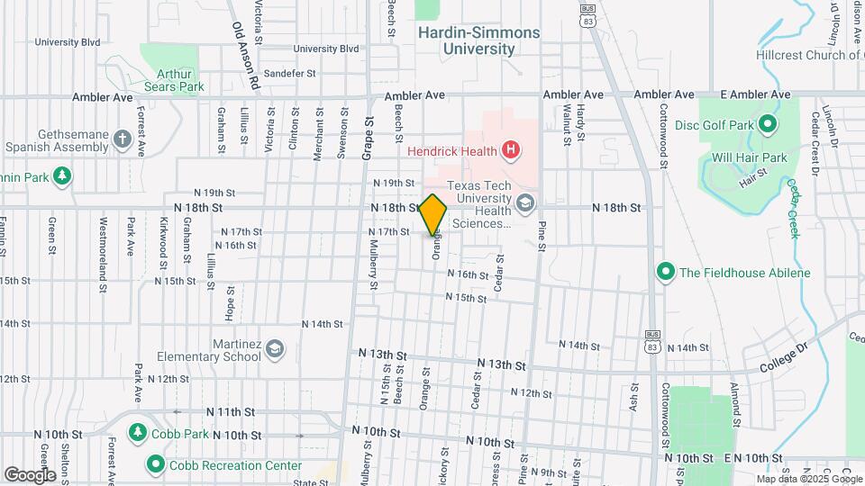 1658 Orange St Map and Location Details