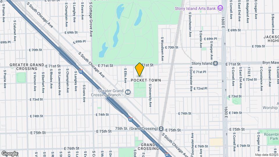 7152 S Greenwood Ave Map and Location Details