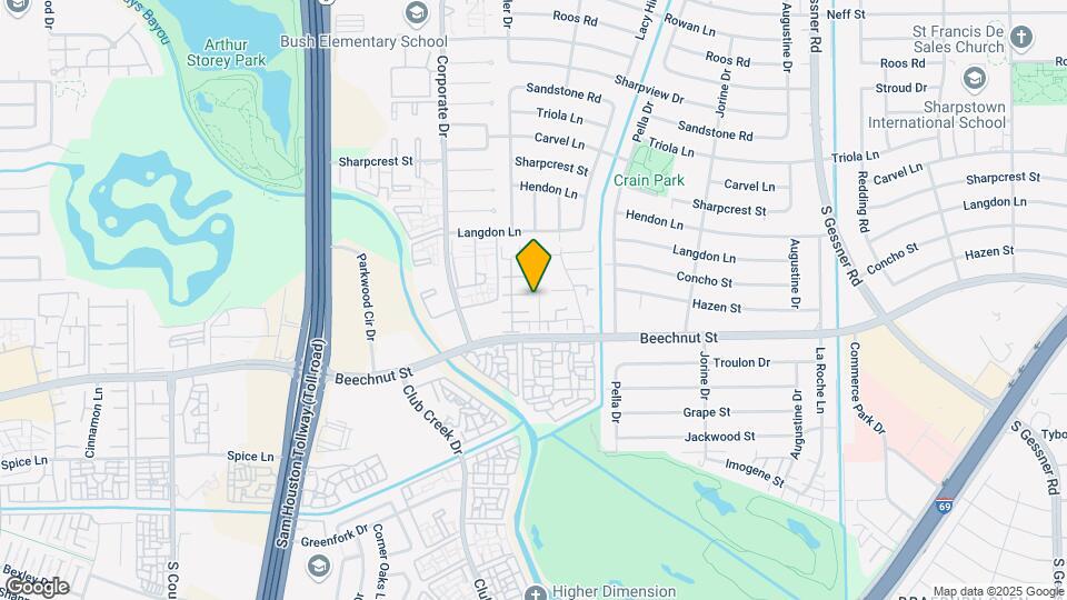 9404 Beechnut St Map and Location Details