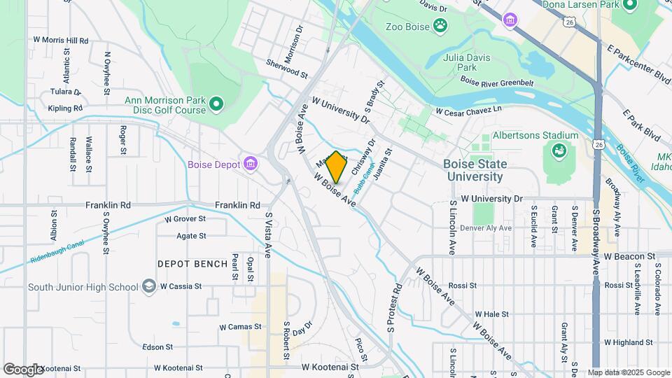 2302 W Boise Ave Map and Location Details