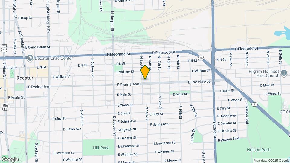 1524 E Prairie St Map and Location Details