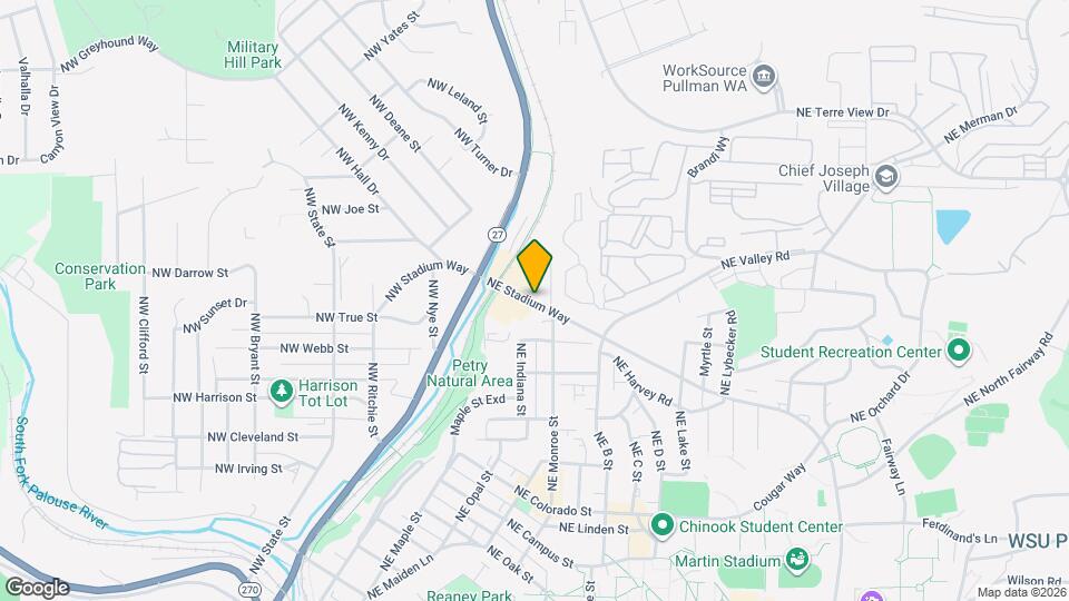 504 NE Stadium Way Map and Location Details