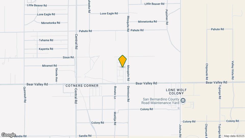 Bear Valley Mobile Home Park Map and Location Details