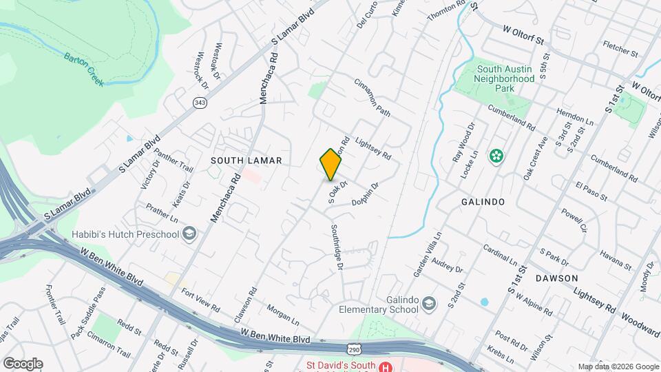 3402 S Oak Dr Map and Location Details