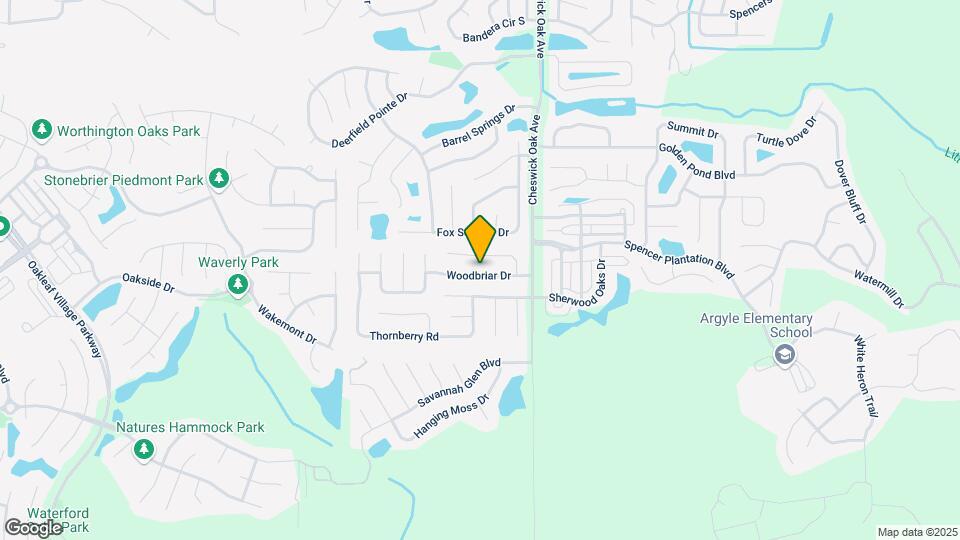 3738 Woodbriar Dr Map and Location Details