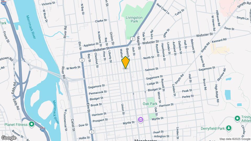 313 Walnut St Map and Location Details