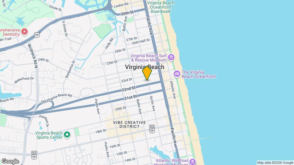 401 22nd St, Unit 401 22nd StVirginia Beach, VA 23451 Map and Location Details
