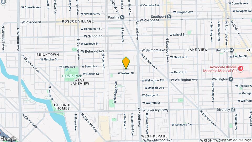 1652 W Nelson St Map and Location Details