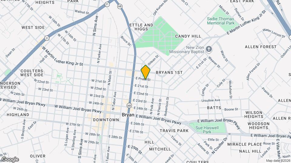 509 E Pruitt St Mapa y Detalles de la Ubicación