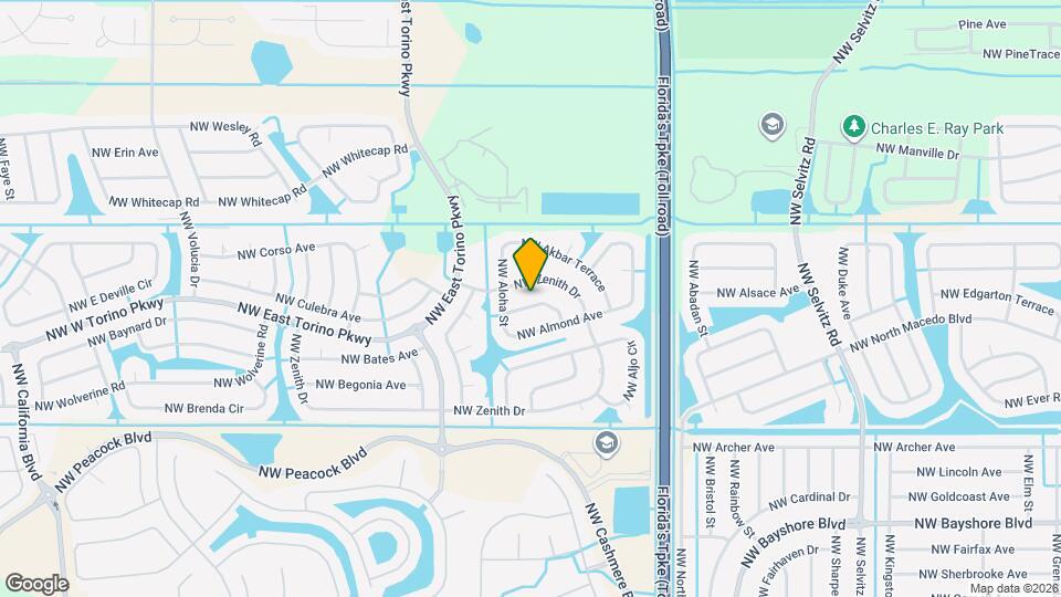 5721 NW Alcazar Ter Map and Location Details