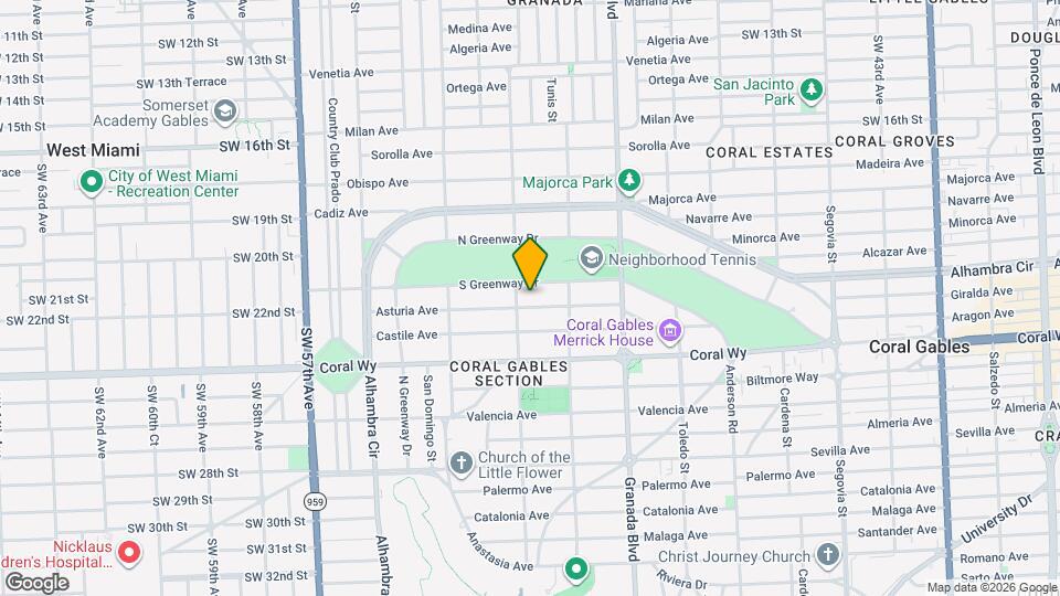 1137 Asturia Ave Map and Location Details