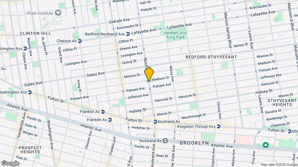 393 Nostrand Ave Mapa y Detalles de la Ubicación