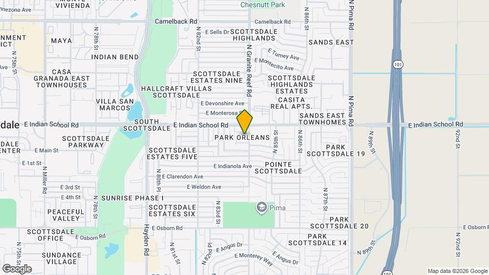 4030 N Granite Reef Rd Map and Location Details