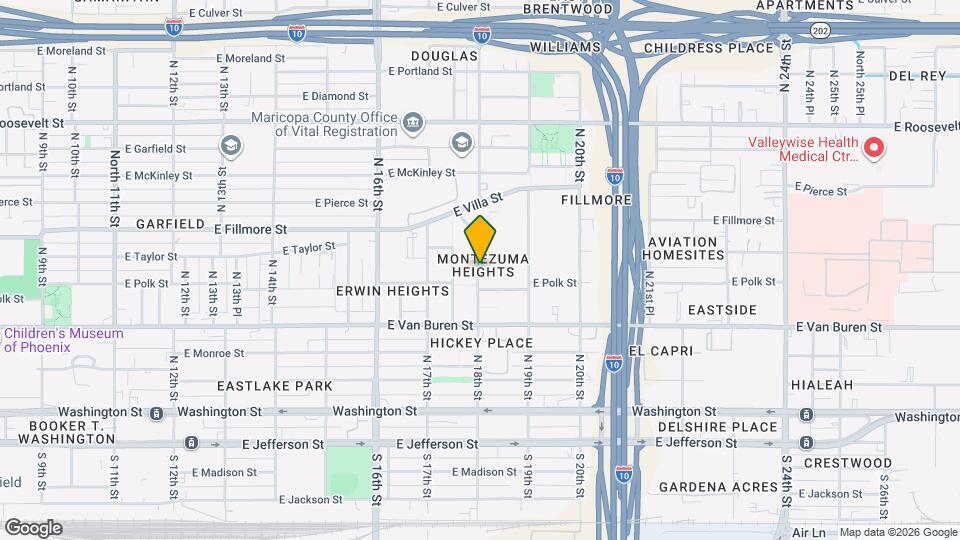 437 N 18th St Map and Location Details