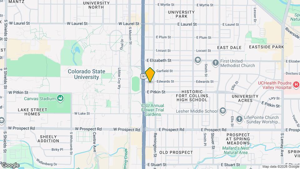 1205 Remington St Map and Location Details