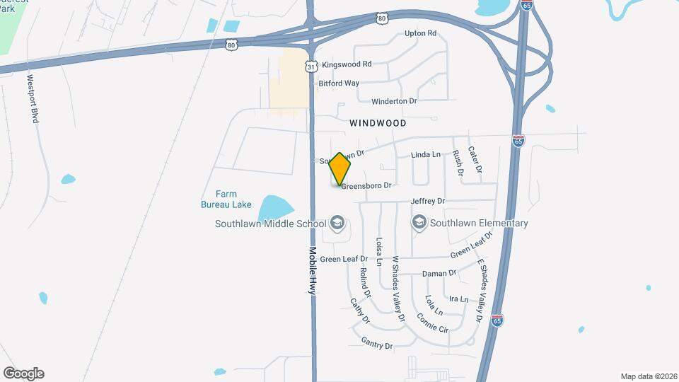 5154 Greensboro Dr Map and Location Details