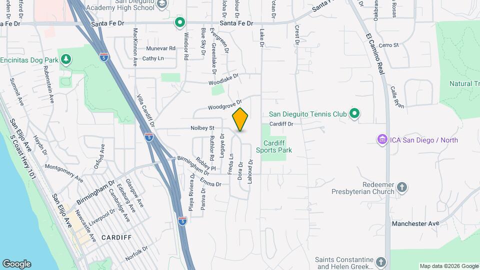 1044 Nolbey St Map and Location Details