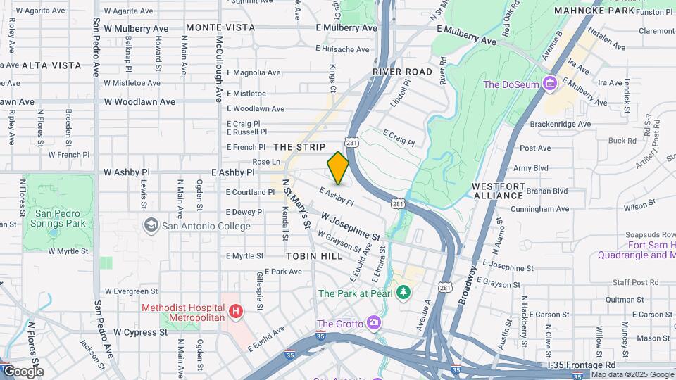 739 E Ashby Pl Map and Location Details