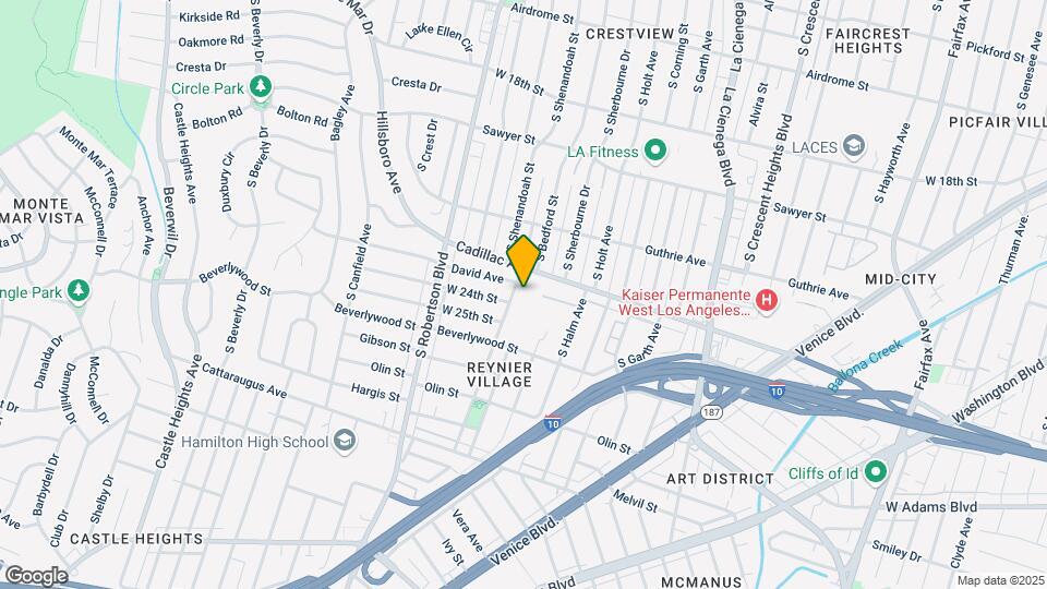 2412 S Shenandoah St Map and Location Details
