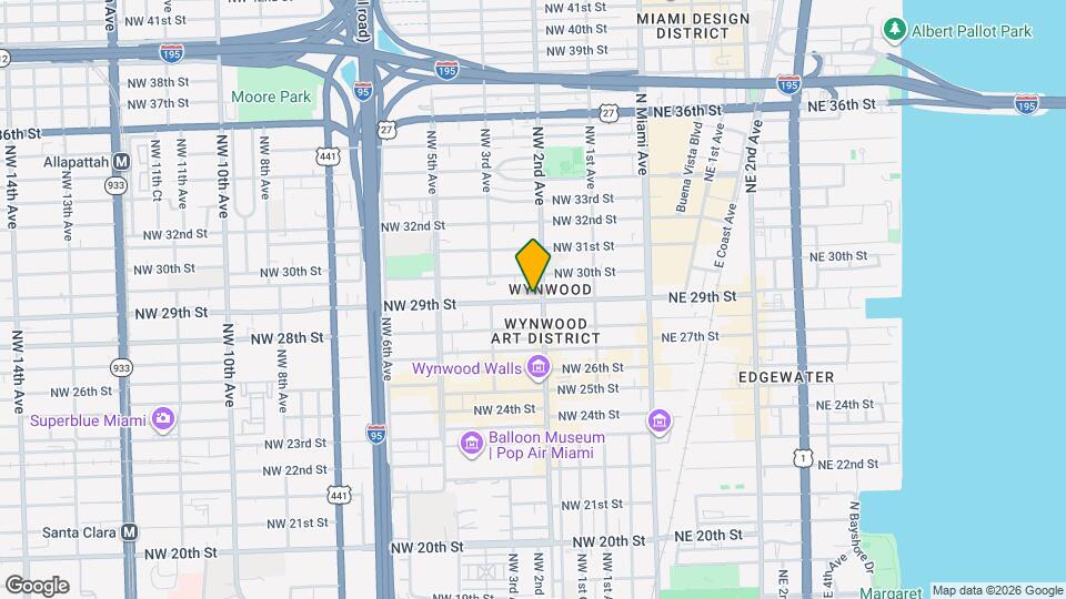 227 NW 29th St Map and Location Details