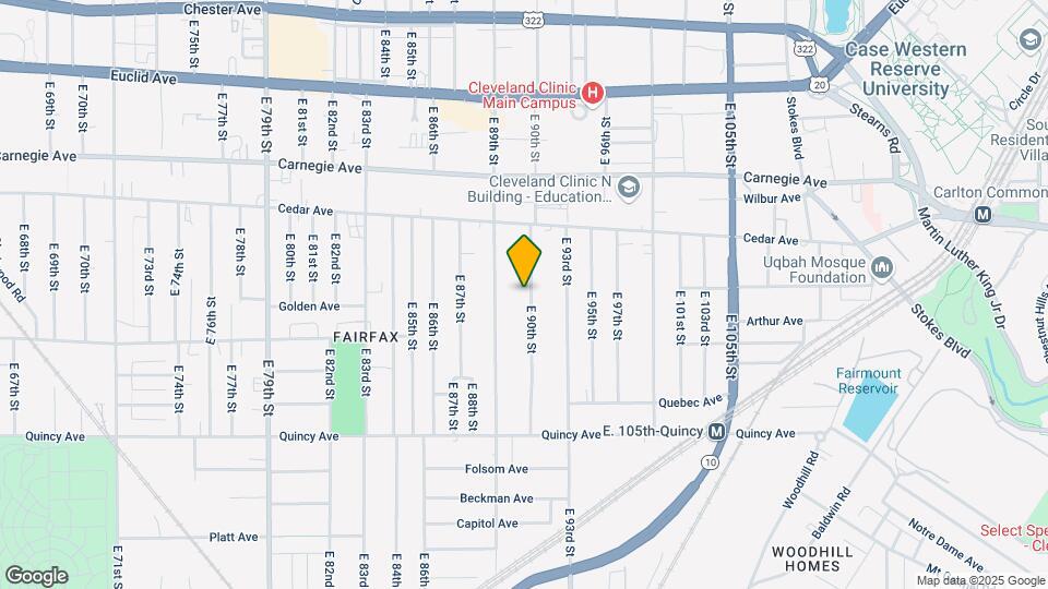 2230 E 90th St Map and Location Details
