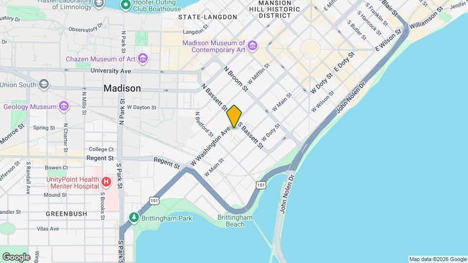 517 W Washington Ave Map and Location Details