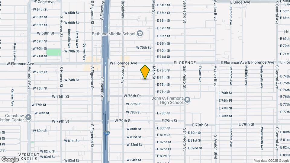 132 W 74th St Map and Location Details