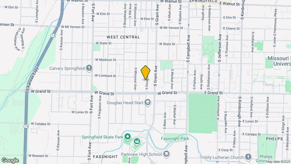 919 S Douglas Ave Map and Location Details