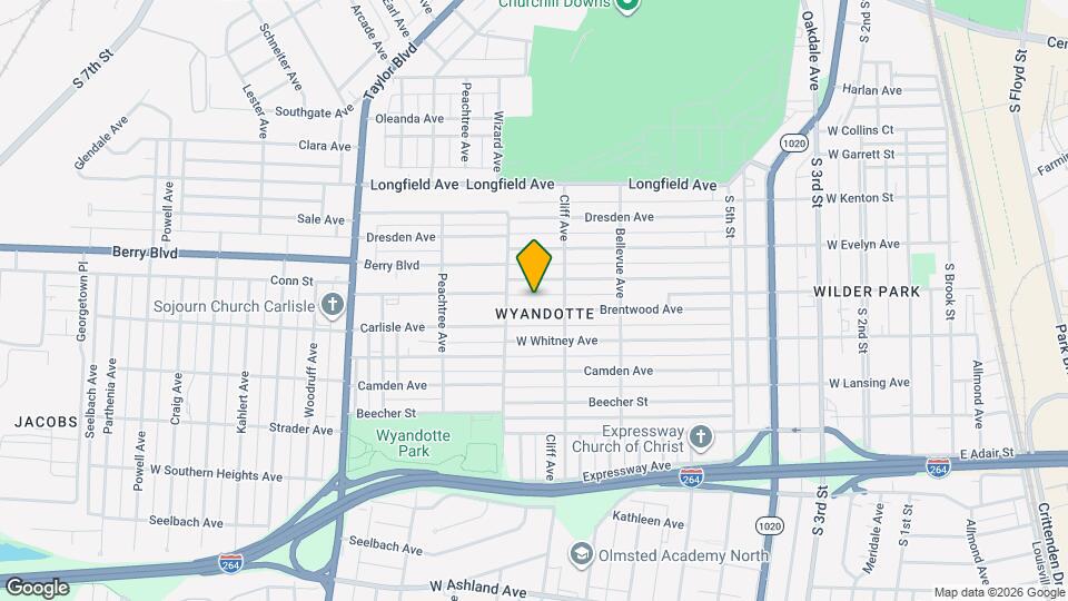 921 Brentwood Ave Map and Location Details