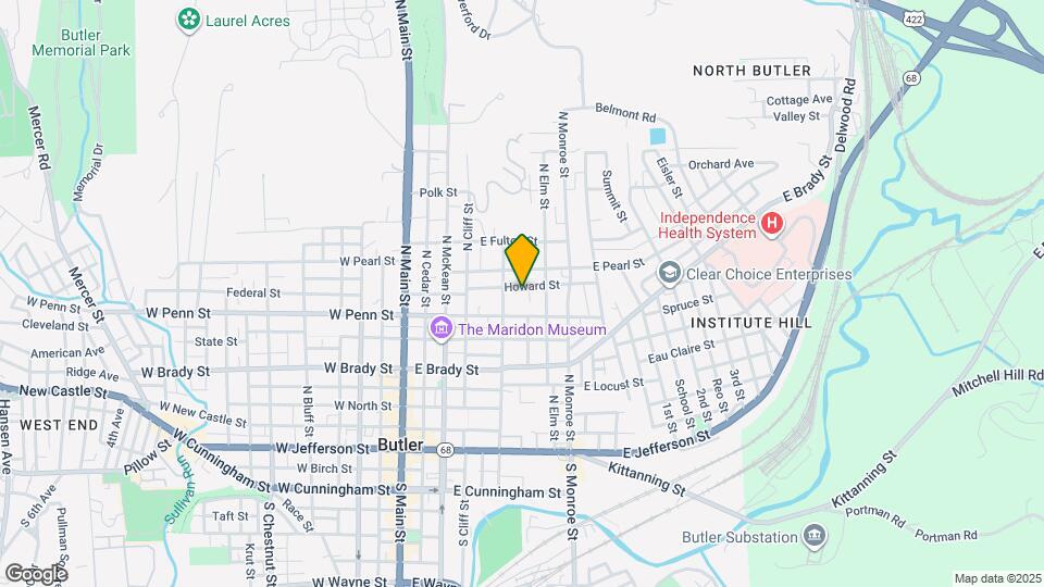 319 Howard St Map and Location Details