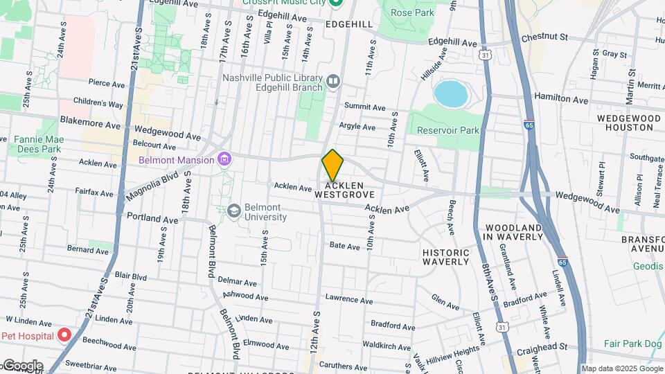 1111 W Grove Ave Map and Location Details