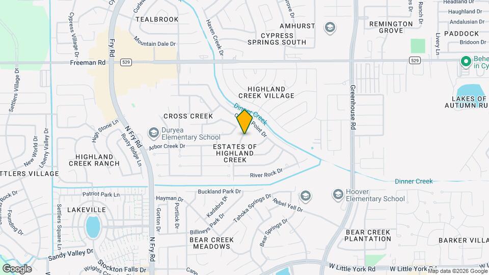 6710 Creek Village Dr Map and Location Details