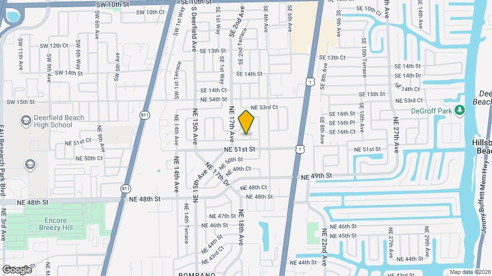 1801 NE 51st Ct Map and Location Details