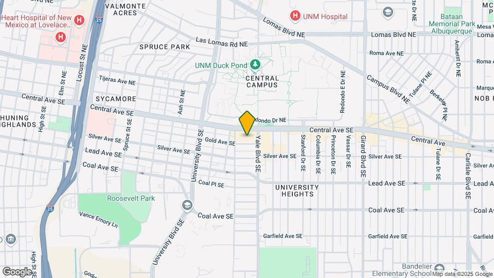 2121 Gold Ave SE Map and Location Details