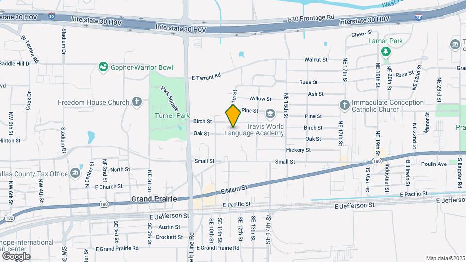 1106 Oak St Map and Location Details